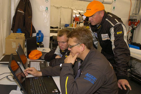 Team Telesikring kørerne, Peter Ager og Tom Pedersen.
(Foto: Jeppe Rimmen)